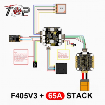 TOP F405V3+65A STACK 3-6S for FPV