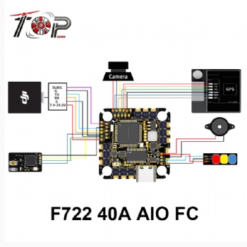 TOP F722 40A AIO FC 2-6S for FPV / FPV DIY