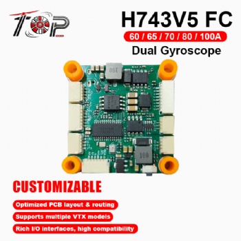 TOP H743V5 Dual Gyroscope FC 2-12S for FPV / FPV DIY