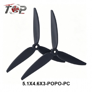 5.1X4.6X3-POPO-PC Black 3-Blade Propeller
