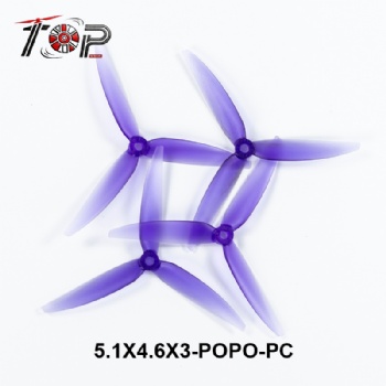 5.1X4.6X3-POPO-PC purple 3-Blade Propeller