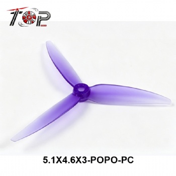 5.1X4.6X3-POPO-PC purple 3-Blade Propeller