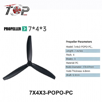 7X4X3-POPO-PC 3-Blade Propeller